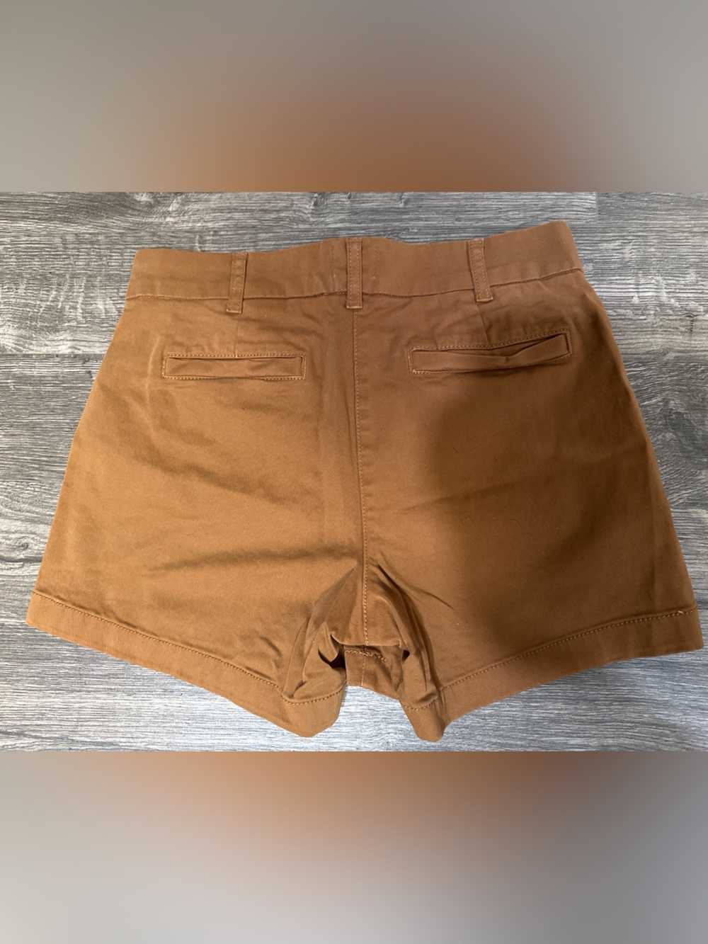 J.Crew Re-Imagined Brown Chino Shorts Size 4 Cotton Stretch Casual Summer Shorts - Picture 3 of 7